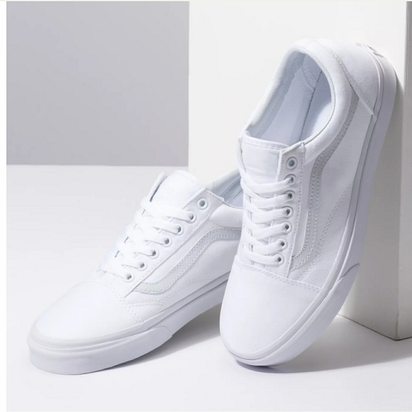 Old Skool True White Vans - Picture 2 of 8